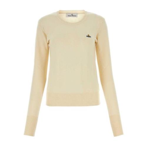 Ivory Bomuld Blend Sweater