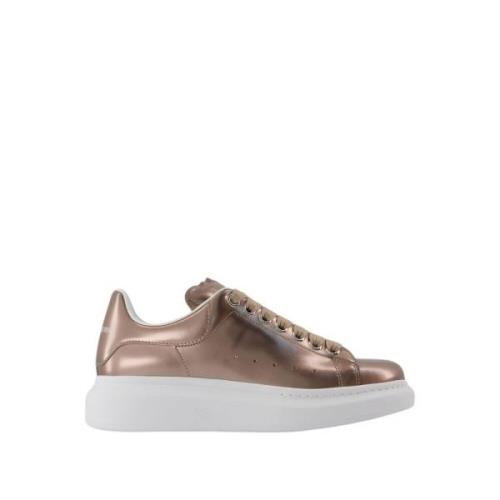 Beige Læder Oversized Sneakers