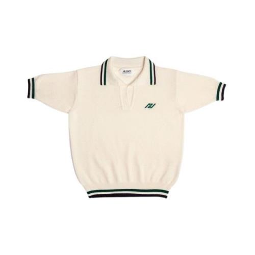 Sporty Stribet Polo Skjorte