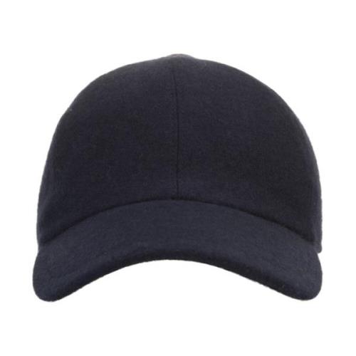 Blå Cashmere Baseball Hat