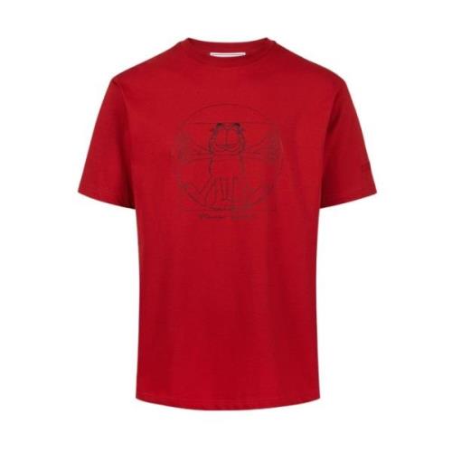 Vitruvian Garfield Print T-shirt