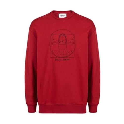 Vitruvian Garfield Broderet Sweatshirt