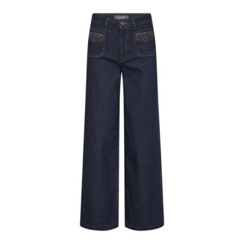 Bred Ben Jeans med Stud Detaljer