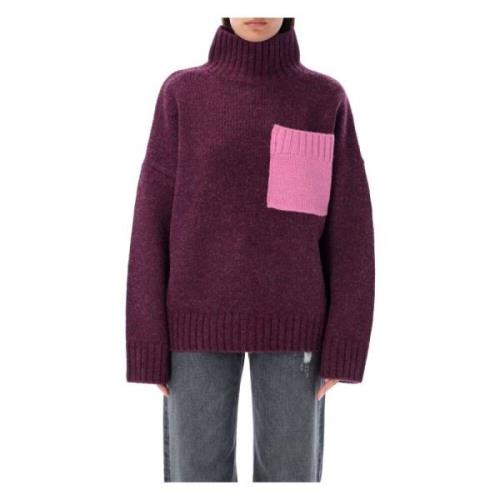 Plum Patch Pocket High Neck Strik