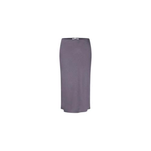 Violet Bias Cut Midi Nederdel