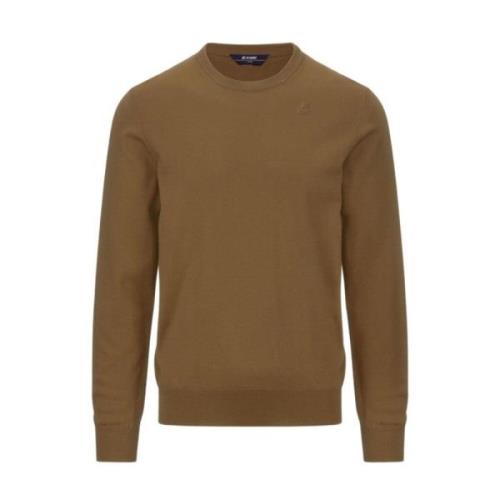 Brun Corda Bomuld Strik Pullover