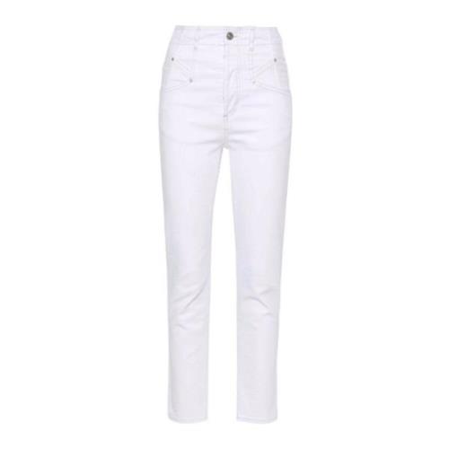 Hvid Skinny High Waist Jeans