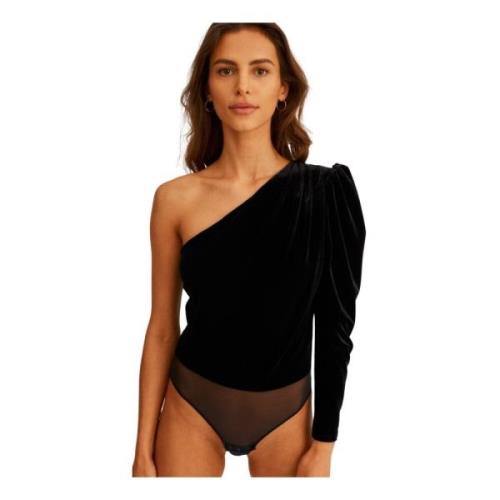 Velour Flâneur Bodysuit Sort