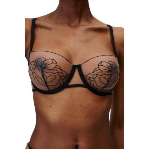 Broderet Mesh Underwire Bh