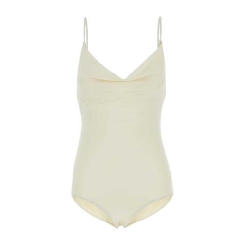 Ivory Stretch Nylon Swimsuit