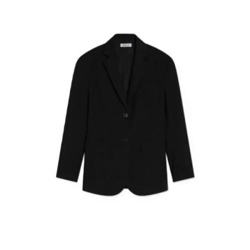 Pinstripe Oversized Blazer Klassisk Komfort