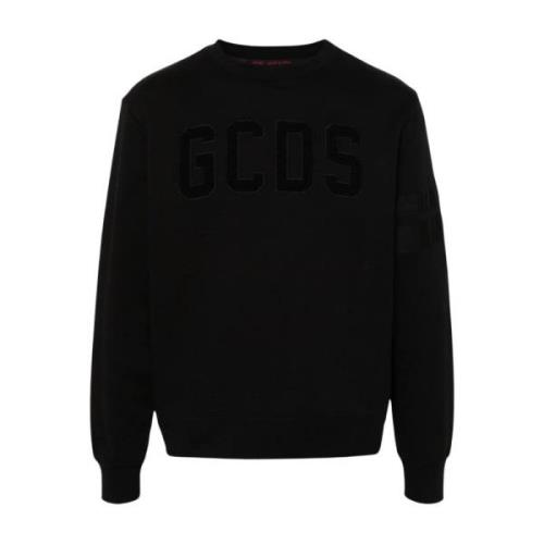 Velour Crewneck Logo Sweater