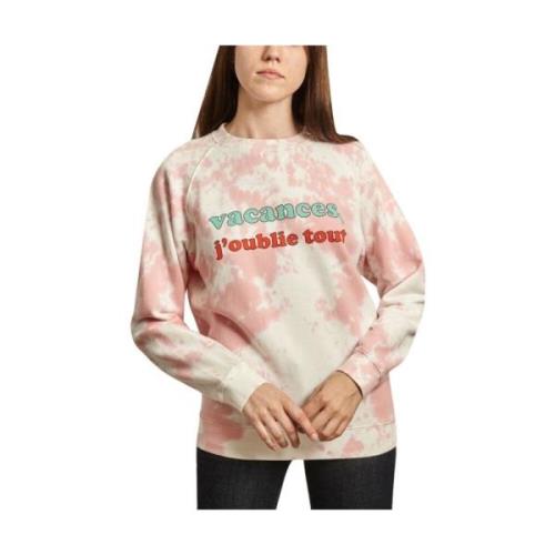 Tie and Dye Sweatshirt med Bogstaver