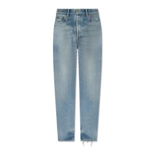 Tapered leg jeans