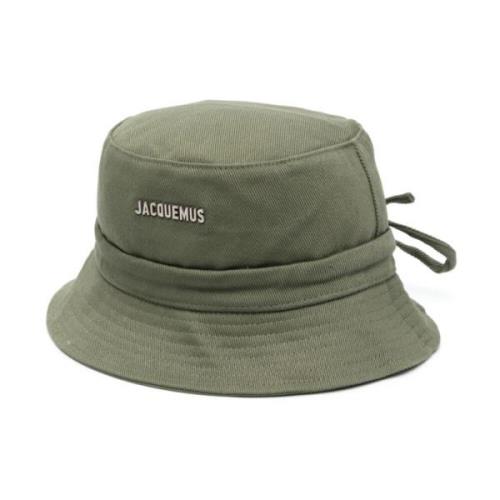 Grøn Bucket Hat med Sølv Logo