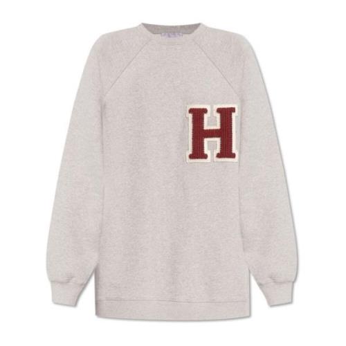 Sweatshirt med logo