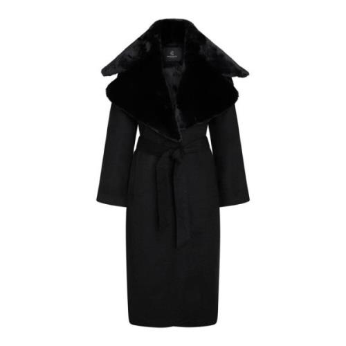 Sort Women Catarinabbfurra Coat Jakke