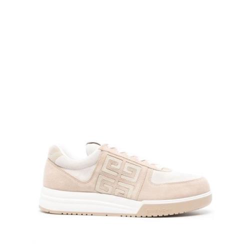 Beige Sneakers med 4G Emblemer