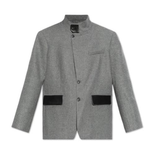 Blazer med herringbone mønster