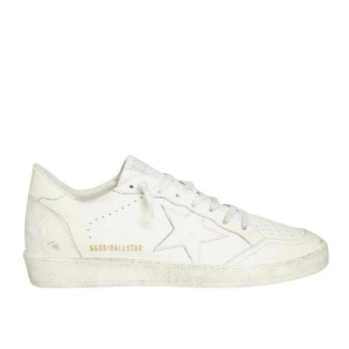 Vintage Hvide Læder Ball Star Sneakers