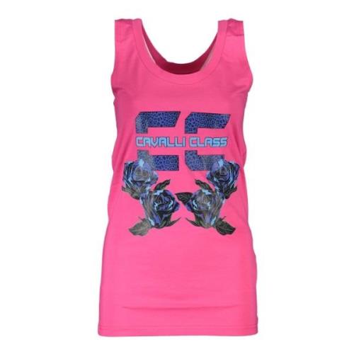 Elegant Pink Printet Tank Top