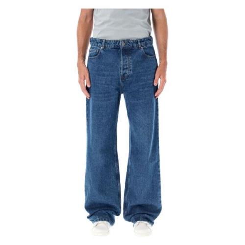 Blå Brugte Store Fit Jeans