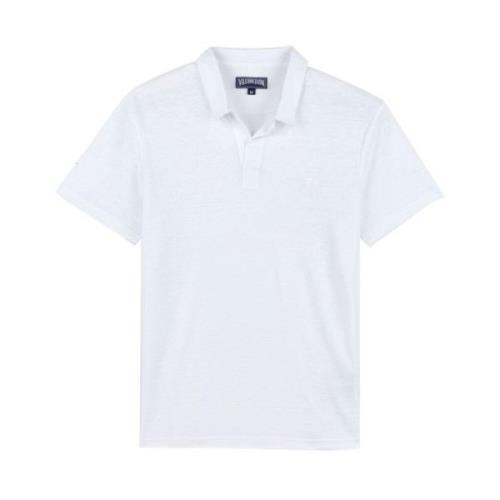 Herre Linned Jersey Polo Skjorte