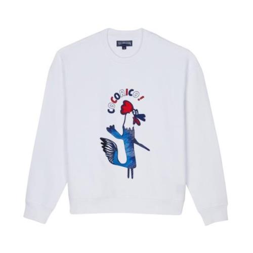 Herre Cocorico Sweatshirt med Broderi