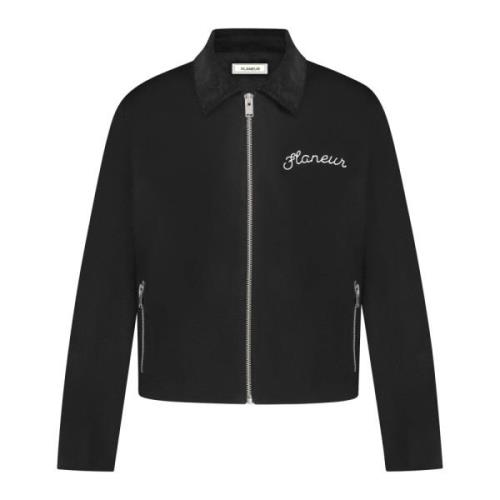 Signature Worker Jacket i Sort