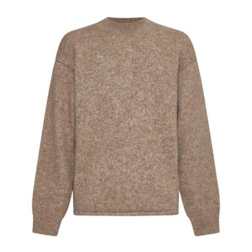 Beige Alpaca Merino Wool Sweater