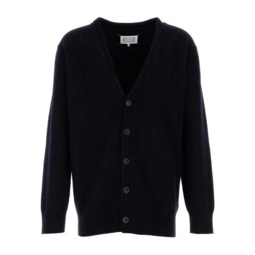 Midnight Blue Wool Cardigan