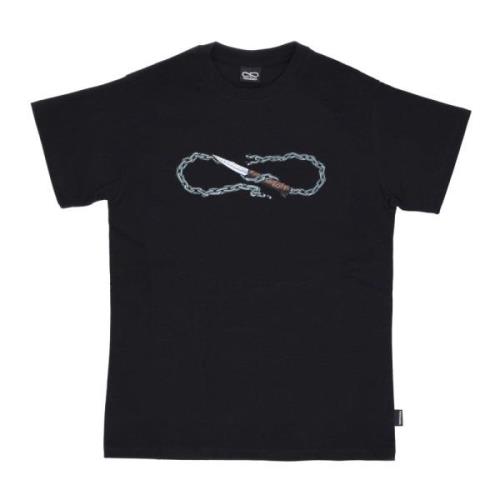 Sort Logo Chain Tee Kortærmet