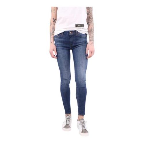 Blå Slim Fit Denim Jeans