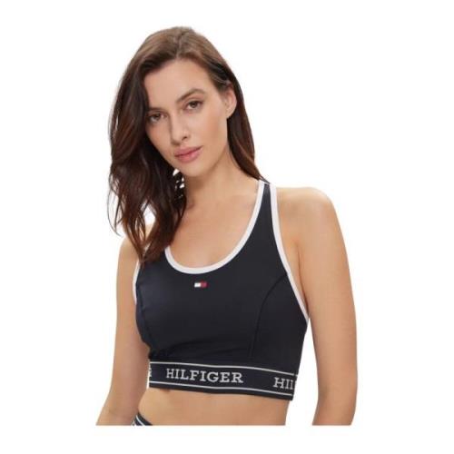 Sporty Bra - Blå Rund Hals