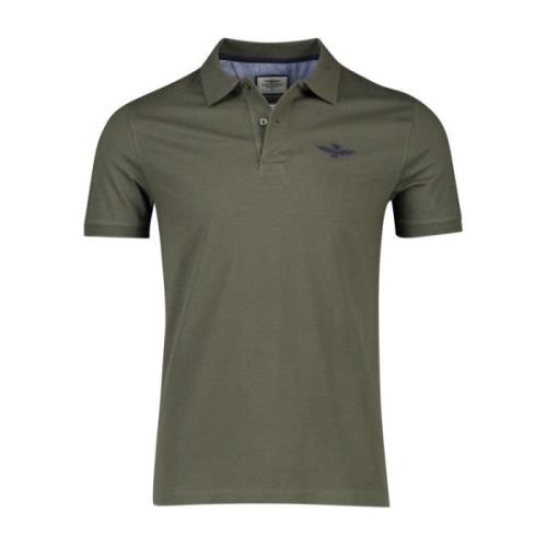 Grøn kortærmet poloshirt