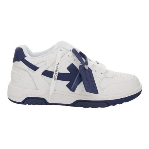 Hvide Navy Blå Lave Top Sneakers