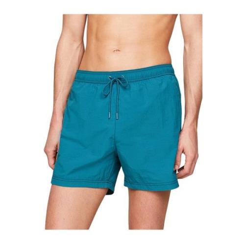 Broderet Logo Badeshorts - Grøn