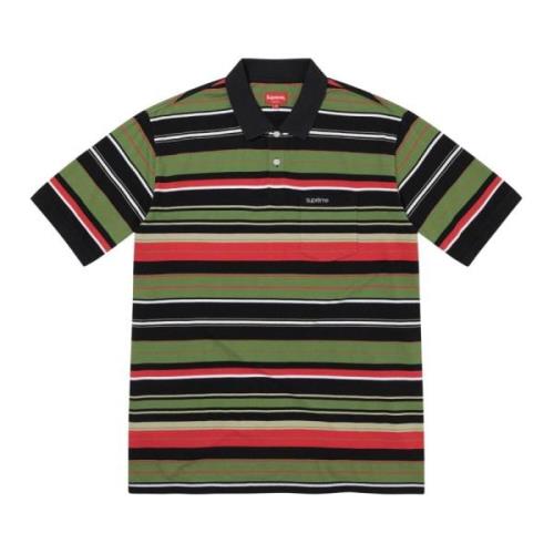 Begrænset udgave Multi Stripe Polo Sort