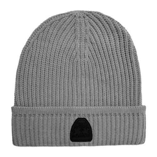 Gråt Rubber Logo Beanie Akrylblanding