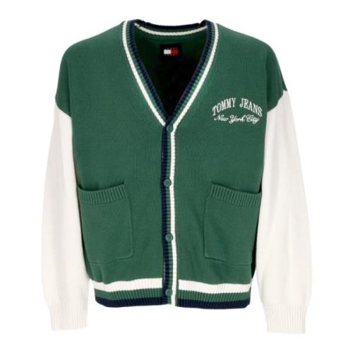 Varsity Cardigan Sweater Grøn