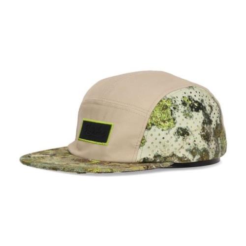 Flad skygge 5-panel kasket beige