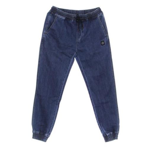 Denim Jogger Bukser Blå