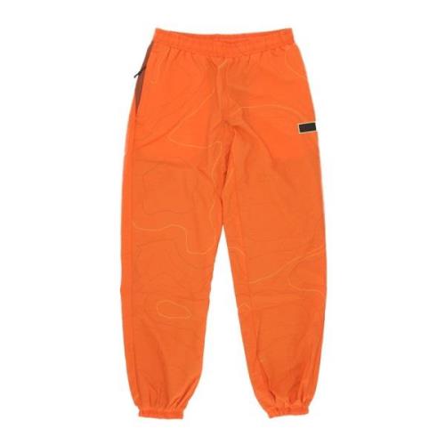 Orange Baggy Tracksuit Bukser med Mesh