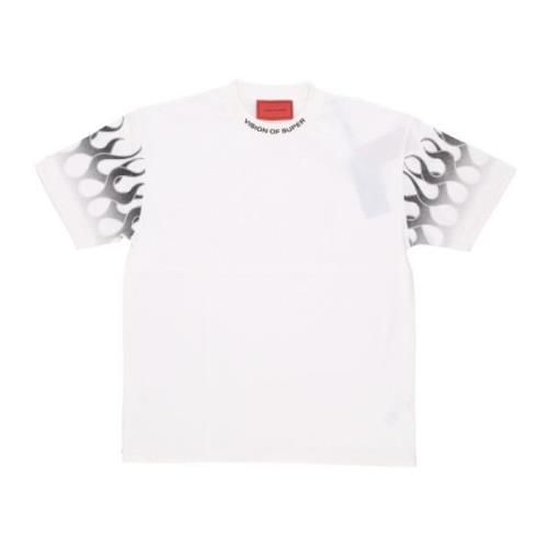 Flames Logo Tee Off White/Black