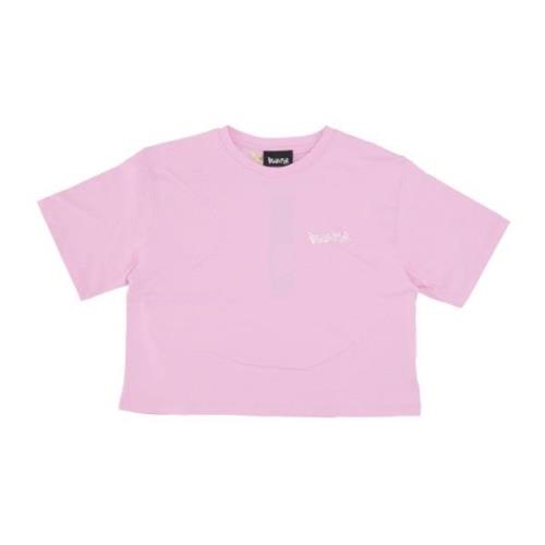 Enkel Logo Cropped Tee Pink