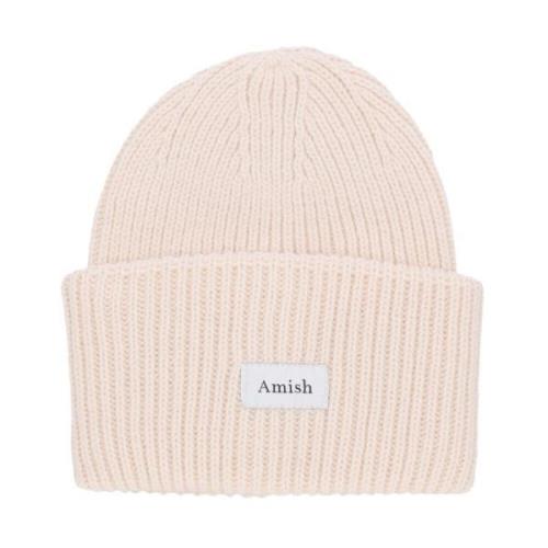 Uldblanding Beanie Creme Hat