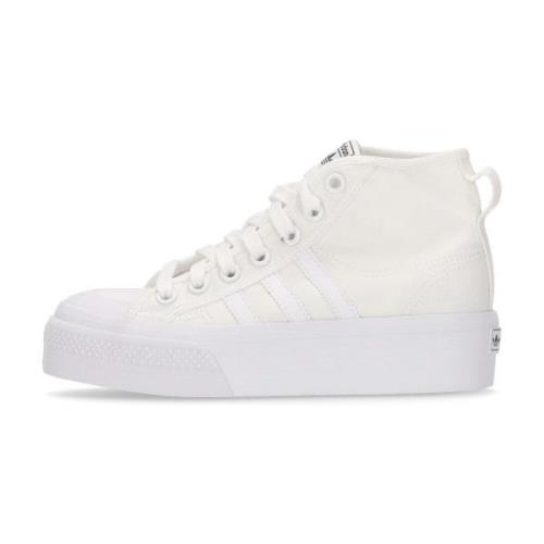 Platform Mid High Sneaker Hvid