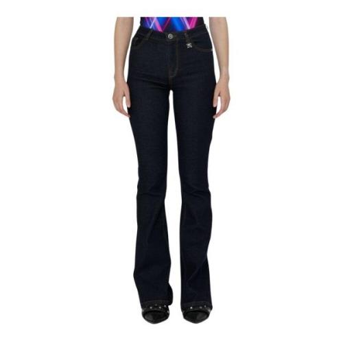 Slim Fit Flared Hem Jeans