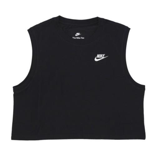 Sportswear Club Crop Tee Sort/Hvid