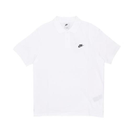 Essential Pique Polo Shirt Hvid/sort